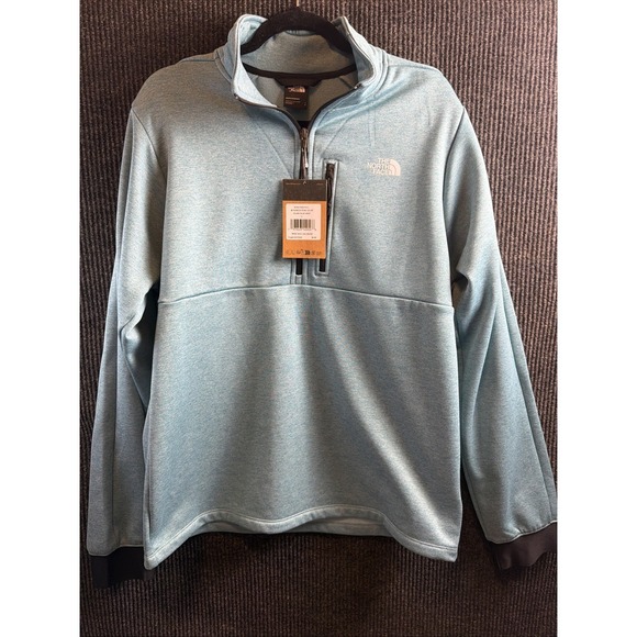 The North Face Men'sPioneer Peak 1/4 Zip Fleece Sweater Algae BlueSz Large